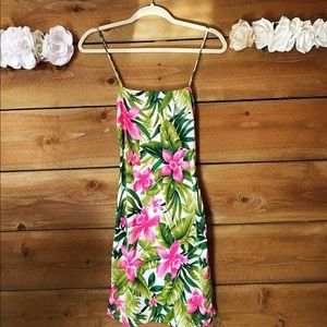 Tropical back dress